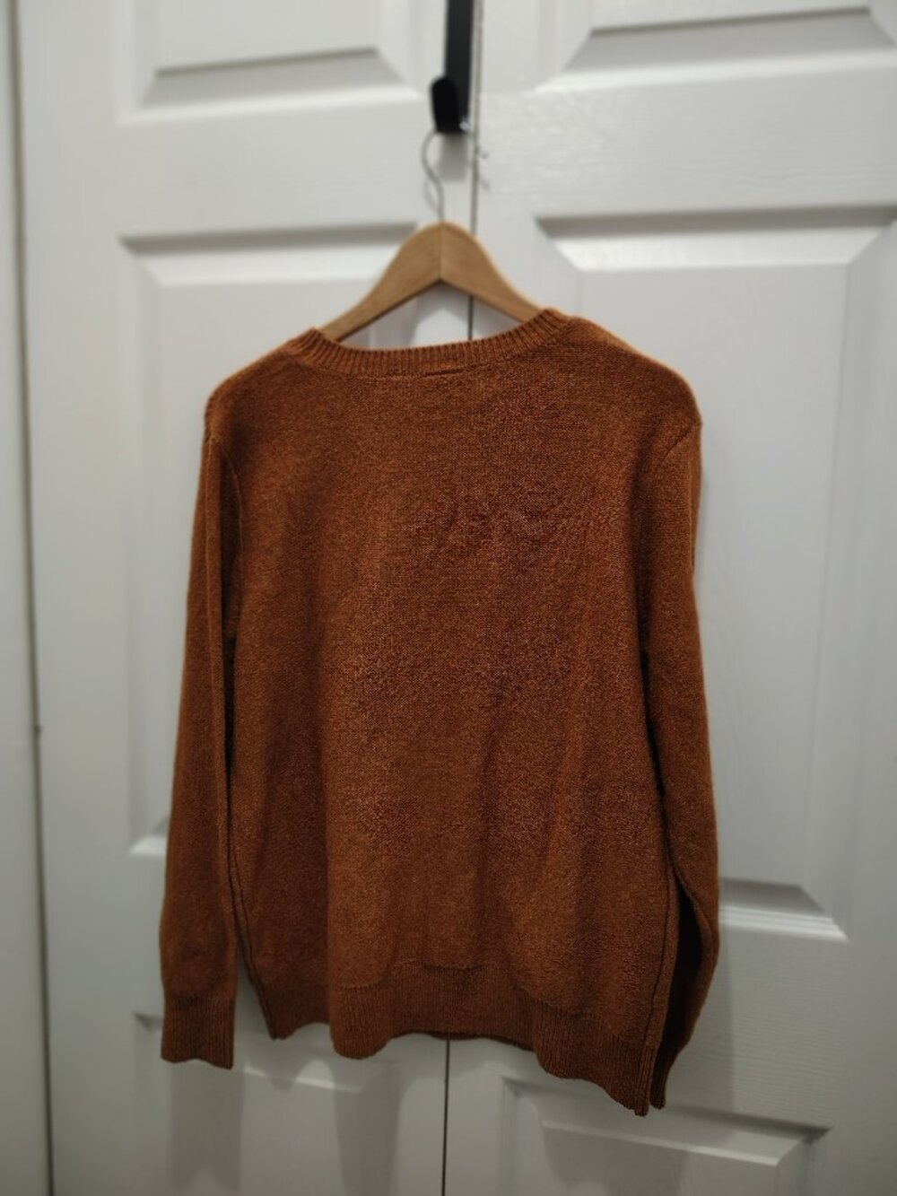 St. John’s Bay Rust Brown Cable Knit Crewneck Sweater Size Large NEW - Picture 5 of 5
